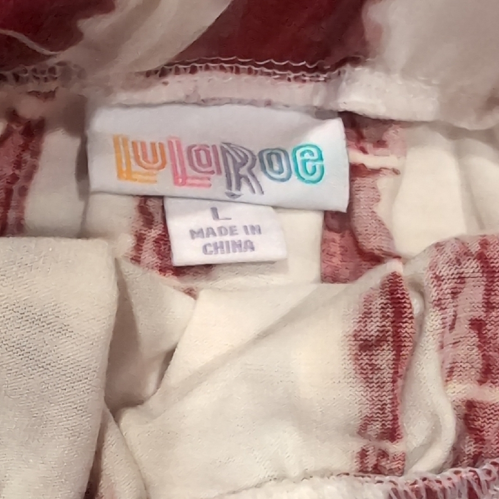 LuLaRoe Red Mini Skirt Pleated Casual - Picture 2 of 3